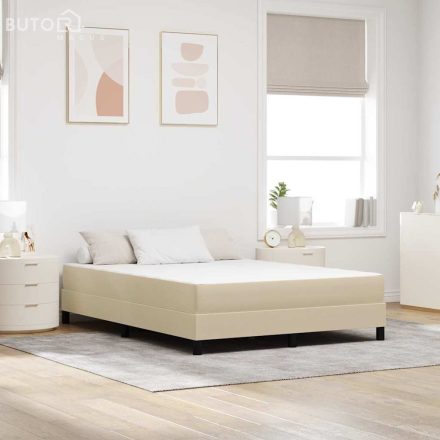 vidaXL Ágy Matrac matracmal Zöld 140 x 200 cm szövet