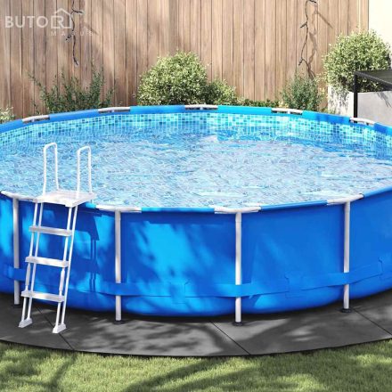vidaXL Medence Aljzat Takaró Világosszürke Ø610 cm Nem Szőtt Anyag Kerek