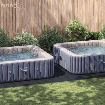 vidaXL Négyszögletes medencefedél Fekete PVC 750 x 372 cm Vízálló