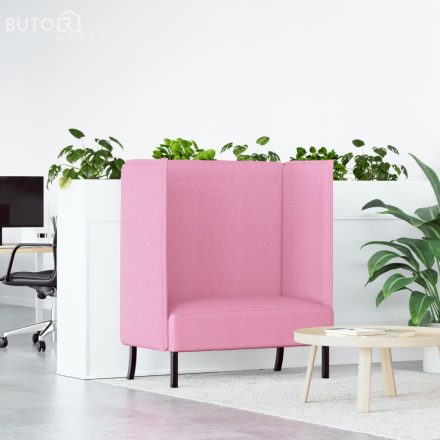 vidaXL magas háttámlás kanapé Rózsaszín 109x56x121 cm Szövet