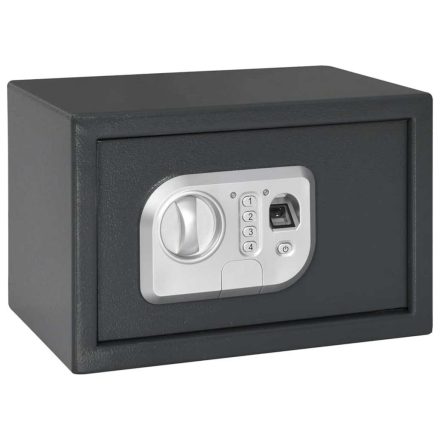 vidaXL Elektronikus Digitális Széf ujjlenyomat-zárral 20x31x20 cm Fém