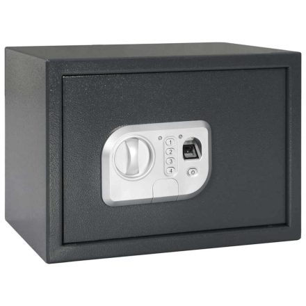 vidaXL Elektronikus Digitális Széf Ujjlenyomat Zárral 25x35x25 cm Fém