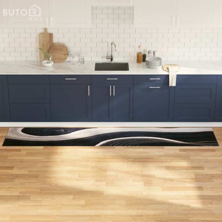vidaXL Konyhai szőnyeg Other Hullám 60 x 300 cm Bársony