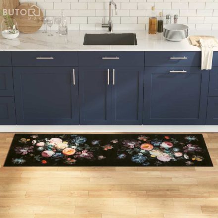 vidaXL Konyhai szőnyeg Floral Virágok 60 x 180 cm Bársony