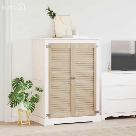 vidaXL Szekrényajtók 2 pcs Barna 110 x 39.5 x 2.1 cm Tömör fenyőfa