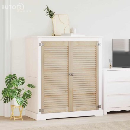 vidaXL Szekrényajtók 2 pcs Barna 110 x 49.5 x 2.1 cm Tömör fenyőfa