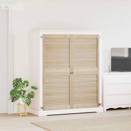 vidaXL Szekrényajtók 2 pcs Barna 140.5 x 59.5 x 2.1 cm Tömör fenyőfa