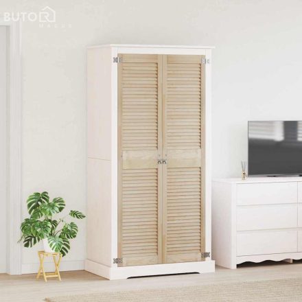 vidaXL Szekrényajtók 2 pcs Barna 170 x 39.5 x 2.1 cm Tömör fenyőfa