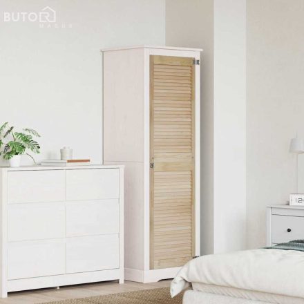 vidaXL Széfajtó Egyéb ajtóval Barna 170 x 49.5 x 2.1 cm Tömör fenyőfa