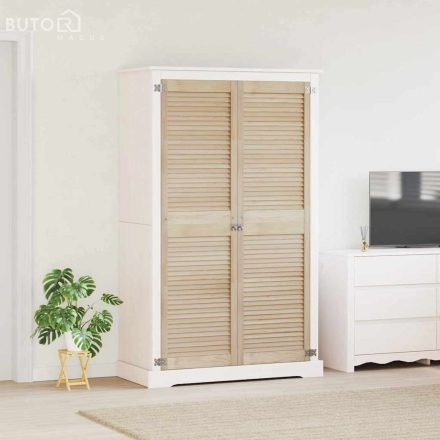 vidaXL Szekrényajtók 2 pcs Barna 170 x 49.5 x 2.1 cm Tömör fenyőfa
