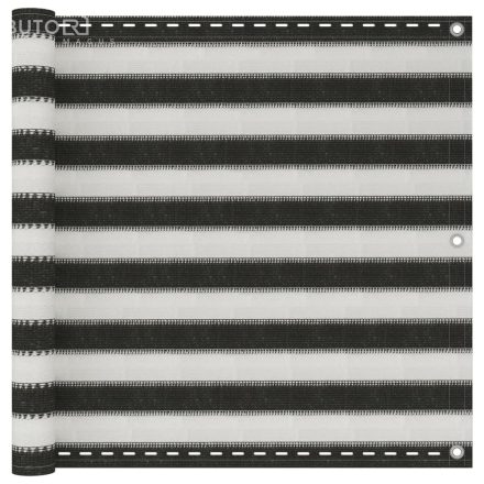 vidaXL balkon napellenző HDPE 90x400 cm Antracit és fehér