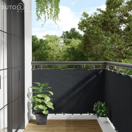 vidaXL 90x600 cm antracit szürke Oxford szövetű erkély ablak sötétítő 