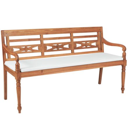 vidaXL tíkfa Batavia pad párnákkal 150 cm