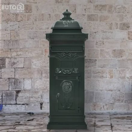 vidaXL zöld, vintage, rozsdamentes alumínium álló postaláda