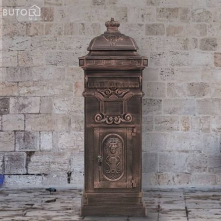 vidaXL bronzszínű, vintage, rozsdamentes alumínium álló postaláda
