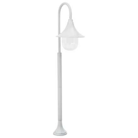 vidaXL fehér alumínium kerti állólámpa, E27, 120 cm