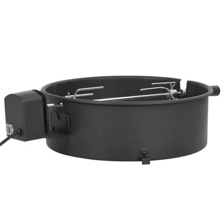 vidaXL fekete BBQ grillgyűrű szett 47 cm