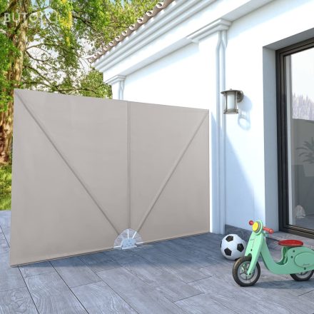 vidaXL krémszínű összecsukható terasz oldalárnyékoló 240 x 160 cm