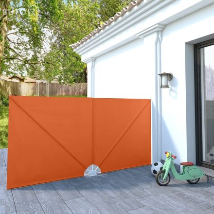 vidaXL terrakotta összecsukható terasz oldalárnyékoló 300 x 150 cm