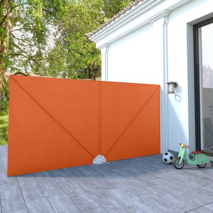 vidaXL terrakotta összecsukható erkély oldalárnyékoló 400 x 200 cm