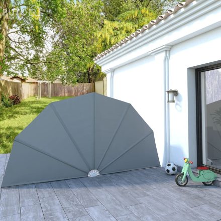 vidaXL szürke összecsukható terasz oldalárnyékoló 200 cm