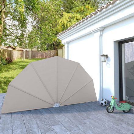 vidaXL krémszínű összecsukható terasz oldalárnyékoló 200 cm