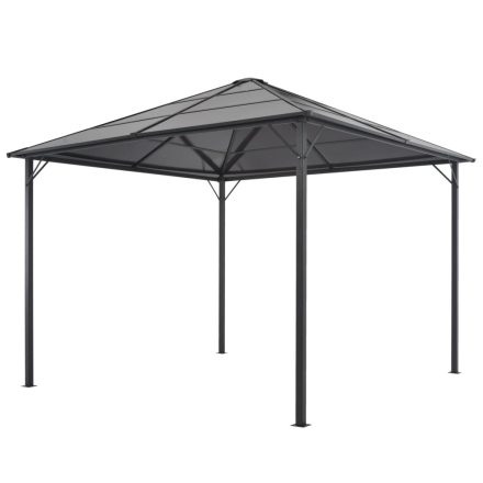 vidaXL antracitszürke pavilon alumínium tetővel 3 x 3 m