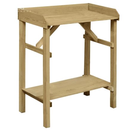 vidaXL impregnált fenyőfa kerti virágtartó asztal 75 x 40 x 90 cm