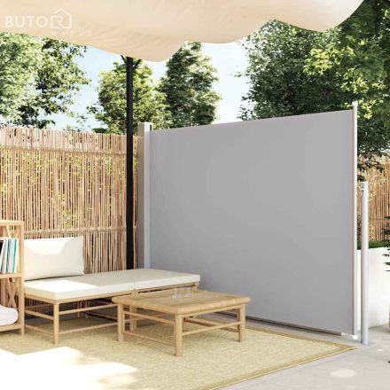 vidaXL szürke behúzható oldalsó napellenző 160 x 500 cm