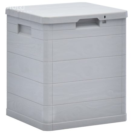 vidaXL világosszürke kerti tárolóláda 90 L