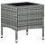vidaXL szürke polyrattan kerti asztal 40 x 40 x 45 cm