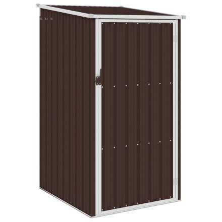 vidaXL barna horganyzott acél kerti fészer 87 x 98 x 159 cm 
