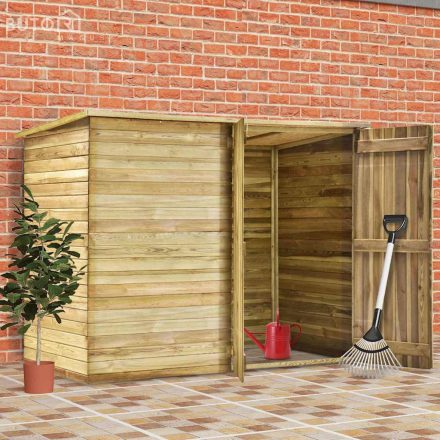 vidaXL impregnált fenyőfa kerti fészerház 232 x 110 x 170 cm