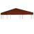vidaXL terrakotta pavilon tetőponyva 310 g/m² 3 x 3 m