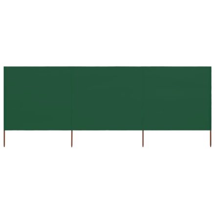 vidaXL zöld szövet 3-paneles szélfogó 400 x 160 cm