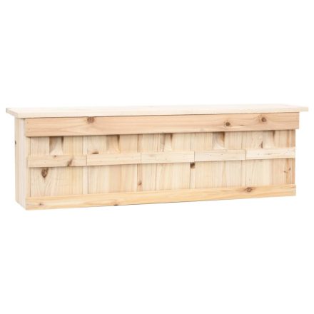 vidaXL 5 kamrás fenyőfa verébház 68 x 15 x 21 cm
