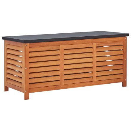 vidaXL tömör eukaliptuszfa kerti tárolóláda 117 x 50 x 55 cm