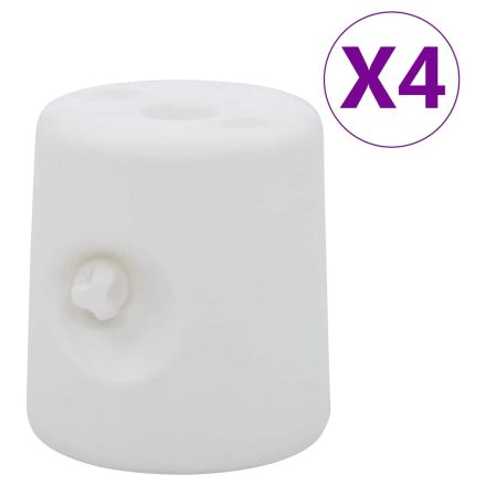 vidaXL 4 db fehér polietilén pavilonnehezék