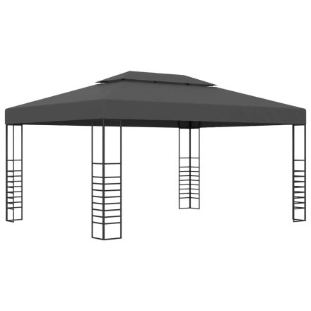 vidaXL antracitszürke pavilon 3 x 4 m