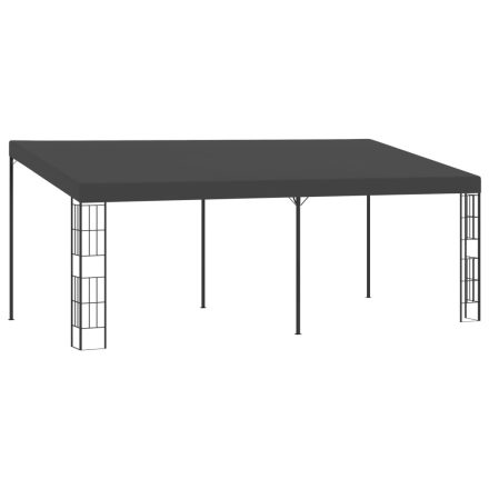 vidaXL antracitszürke falra szerelhető szövetpavilon 3 x 6 m