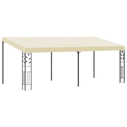 vidaXL krémszínű falra szerelhető pavilon 6 x 3 x 2,5 m