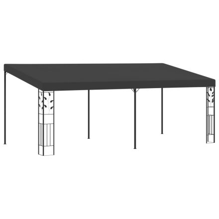 vidaXL antracitszürke falra szerelhető pavilon 6 x 3 x 2,5 m 