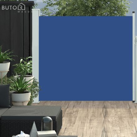 vidaXL kék kihúzható oldalsó teraszi napellenző 170 x 300 cm