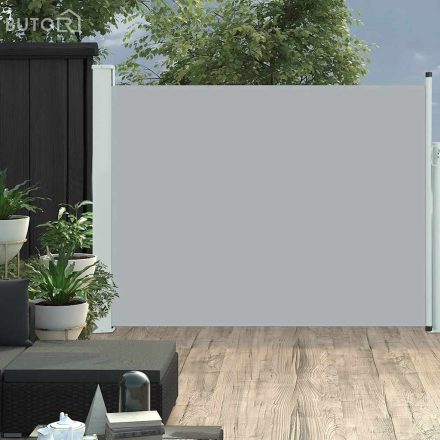 vidaXL szürke kihúzható oldalsó teraszi napellenző 140 x 500 cm