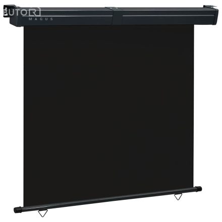 vidaXL fekete erkély oldalnapellenző 175 x 250 cm