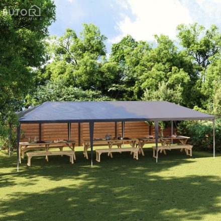 vidaXL antracitszürke rendezvénysátor 4 x 9 m 90 g/m² 