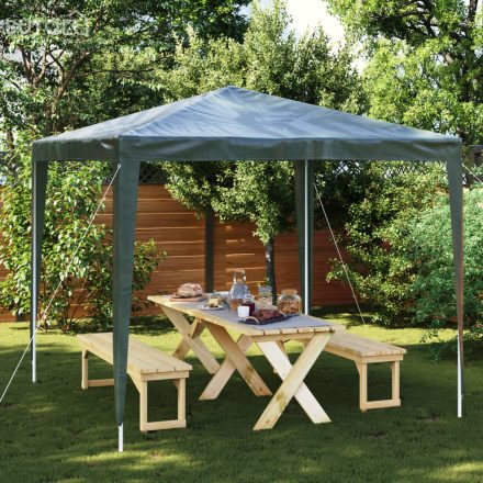vidaXL zöld rendezvénysátor 2,5 x 2,5 m 90 g/m²
