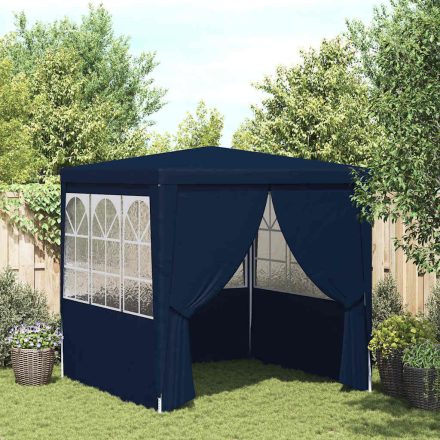 vidaXL kék rendezvénysátor oldalfalakkal 2,5 x 2,5 m 90 g/m²