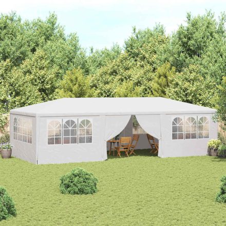 vidaXL fehér rendezvénysátor oldalfalakkal 4 x 9 m 90 g/m²