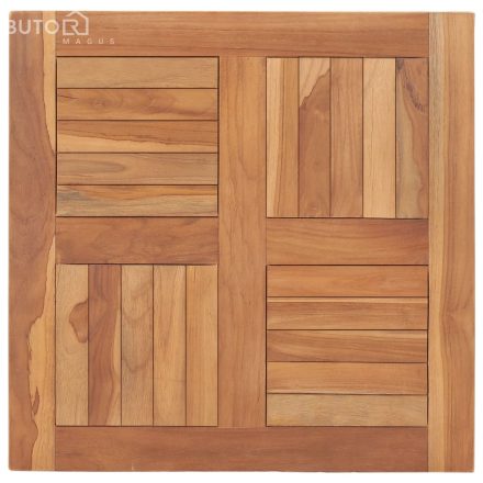 vidaXL tömör tíkfa asztallap 60 x 60 x 2,5 cm